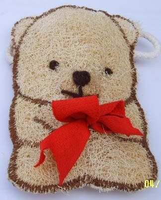 Natural Loofah (Teddy bear3)