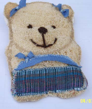 Natural Loofah (Teddy bear4)