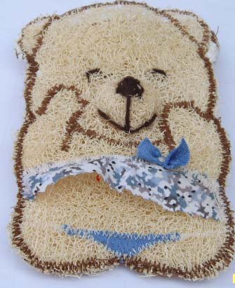Natural Loofah (Teddy bear7)