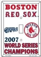 BOSTON RED SOX 2007 WORLD CHAMPIONS LIGHT SWITCH PLATE