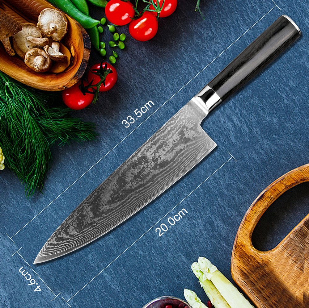 Chef Knife Japanese Kitchen Knife Damascus VG10 67 Layer Stainless Steel