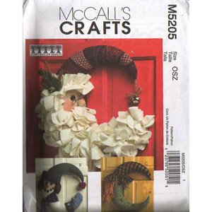 McCall Door Stop pattern snowman angel santa craft book | eBay