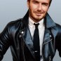 Men S Sword Black Genuine Lambskin Leather Biker Jacket