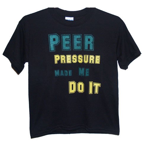 Peer Pressure Girls Tee (BLACK)
