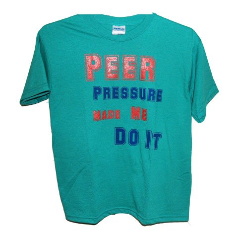 Peer Pressure Girls Tee (GREEN)
