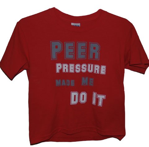 Peer Pressure Girls Tee (RED)