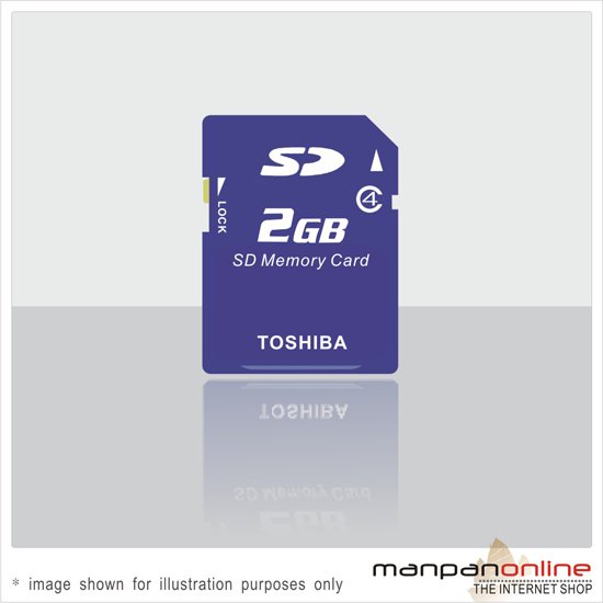 Genuine TOSHIBA SD 2GB Secure Digital Memory Card