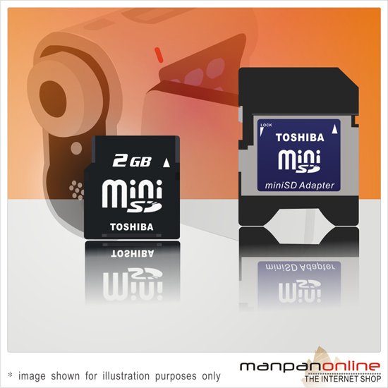 Genuine TOSHIBA miniSD 2GB Memory Card
