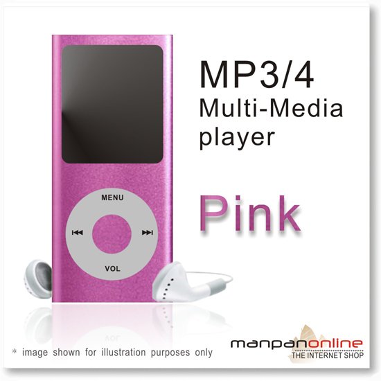 MP3 MP4 Portable Multi Media Player 1.8" LCD w/ 2GB pink