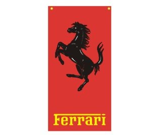 FERRARI OFFICIAL ITALIAN NYLON BANNER FLAG