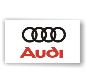 Audi White banner Flag