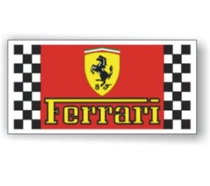 Ferrari Official Logo Flag