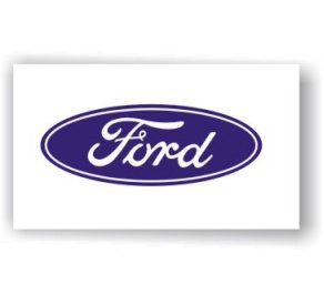 Ford Logo white banner Flag