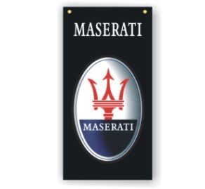 Maserati 3D Logo Banner Flag