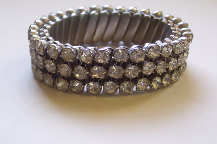 Western Germany Clear Rhinestone Bracelet