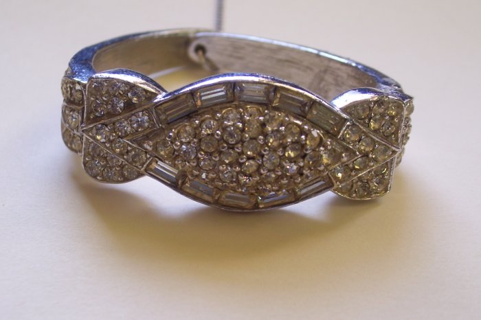Henkel & Goss Vintage Rhinestone Cuff Bracelet