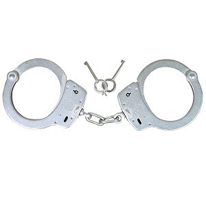 SMITH & WESSON # 100P Chain-Linked Handcuffs w/Push Pin