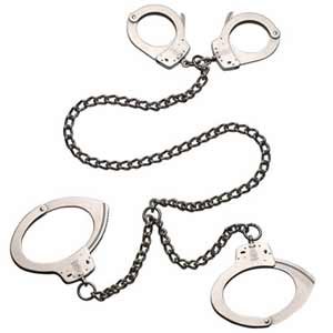 SMITH & WESSON # 1850 Nickel Transport Restraint Chains