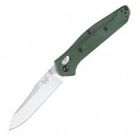 Benchmade 940 Osborne Green Anodized Plain Edge Knife