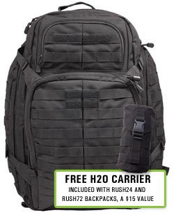 5.11 RUSH 72 Backpack w/ FREE H2O Carrier