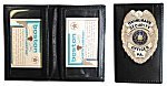 Double Window Identification Case with Outside Badge Flap