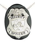 Boston Leather Oval Neck Chain Badge Holder #5840