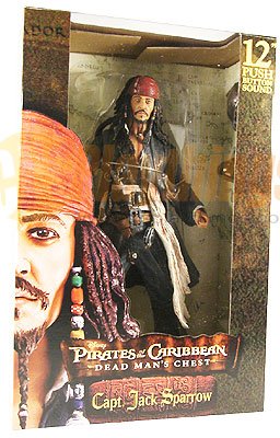 NECA PIRATES OF CARIBBEAN Dead Man's Chest 12" inch Captain JACK SPARROW