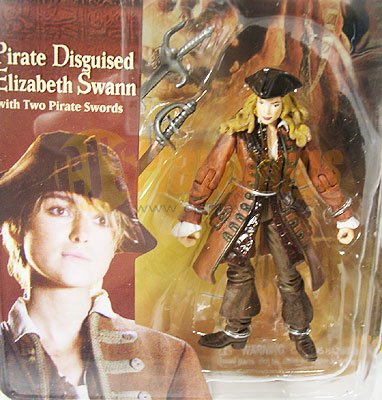 PIRATES OF CARIBBEAN Dead Man's Chest Pirate 3" Disguised Elizabeth Swann