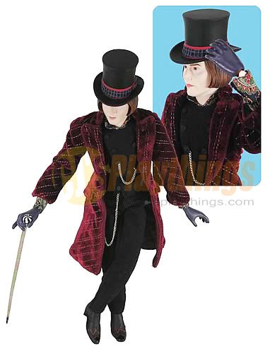 Charlie & The Chocolate Factory 12" deluxe Action Figure Willy Wonka Johnny Depp