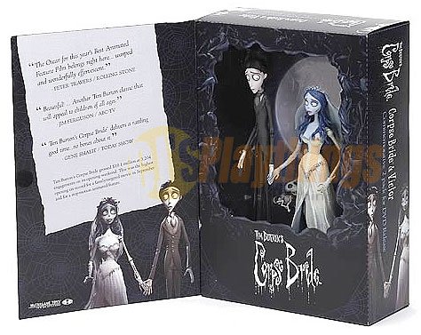 Mcfarlane Corpse Bride Movie Poster Action Figure Set Victor & Emily w/ the dog