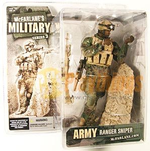 Mcfarlane Military series 3 Army Ranger Sniper African American Black
