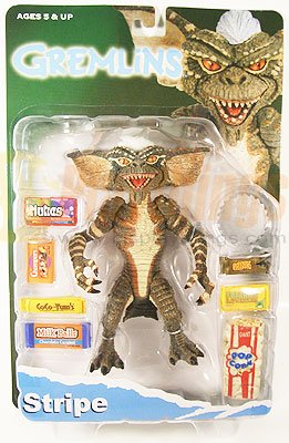 NECA GREMLINS Collectible Action Figure Stripe w/ candies popcorn & saw blade