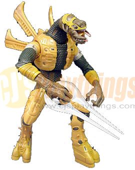 XBOX HALO 2 SERIES 7 HERETIC Yellow Gold ELITE w/ Energy Sword