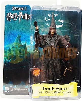 NECA Harry Potter Series 1 Skull Face Death Eater w/ Torch Wand & Base New in Stock