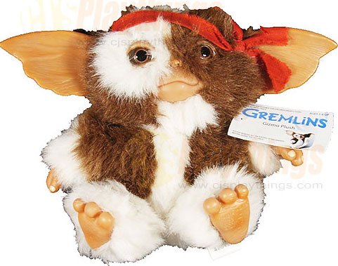 NECA GREMLINS 6" inch Rambo GIZMO Plush Doll Rare Collectible