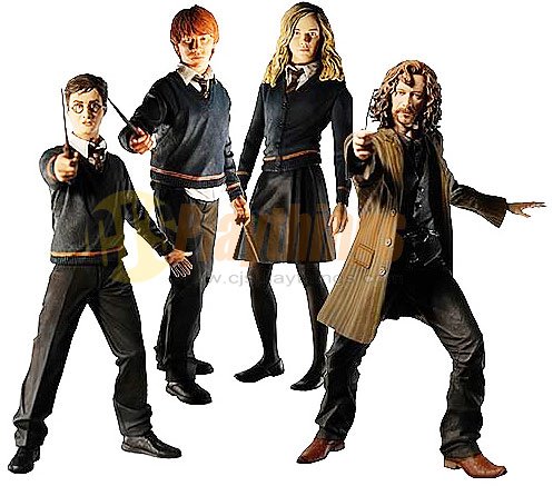 NECA Harry Potter Order of the Phoenix Series 1 set of 4 w/ Ron Hermione Sirius Black