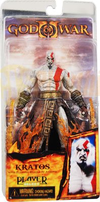 NECA Player Select God of War Kratos w/ flamming blade of Athena