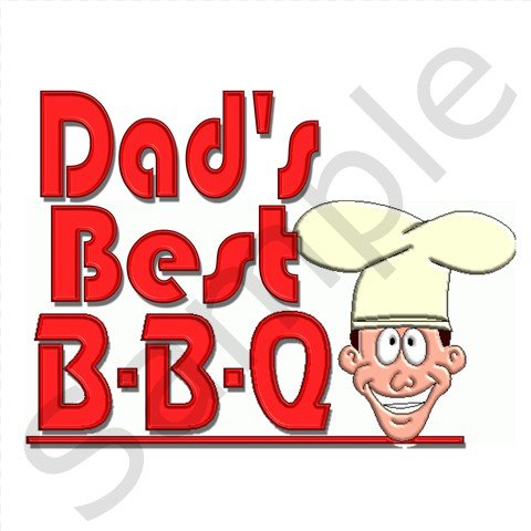 Dad's Best BBQ Kitchen Apron with Pockets - 13287620