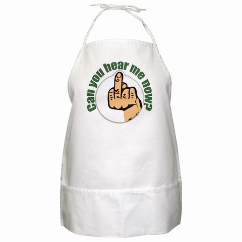Can You Hear Me Now BBQ Kitchen Apron with Pockets - 13287717