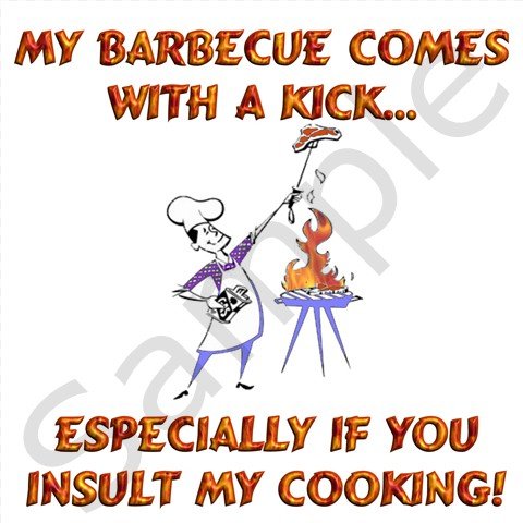 Barbecue with a Kick BBQ Kitchen Apron with Pockets - 13311324