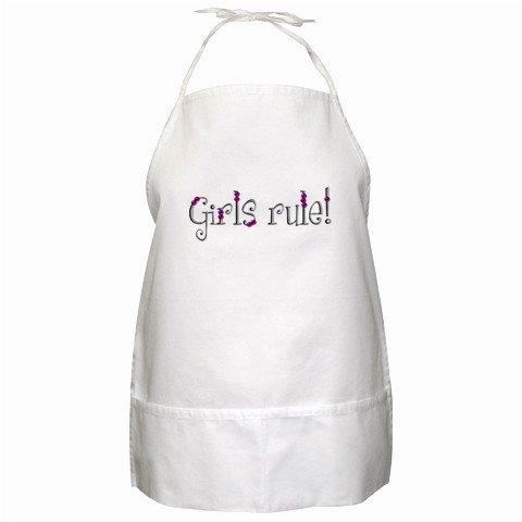 Girls Rule BBQ Kitchen Apron with Pockets - 13399634