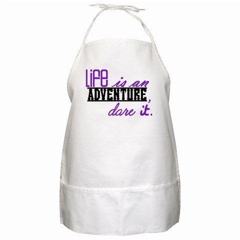 "Life is an Adventure, Dare It" BBQ Kitchen Apron with Pockets - 13399279