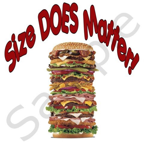 "Size DOES Matter" BBQ Kitchen Apron with Pockets - 14299333