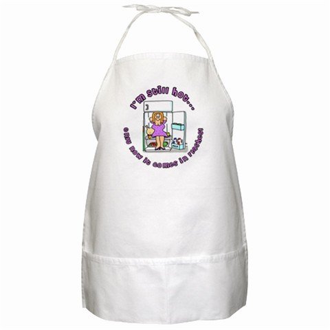 HOT FLASHES BBQ Kitchen Apron with Pockets - 16262182