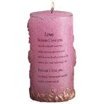 LOVE SCNTD FLOWER SCULP CANDLE