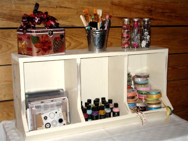 Handmade Wood Coop Bin Storage Unit