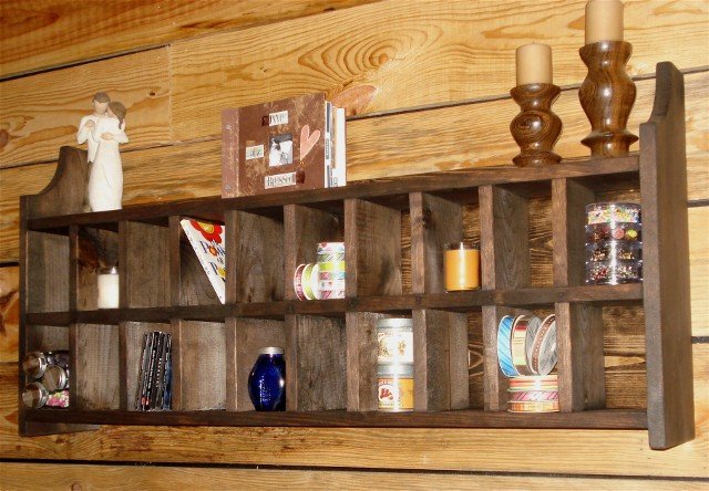 Handmade Postman Display Cubby Unit