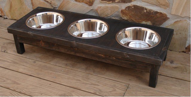 3 Bowl Custom Pet Feeder