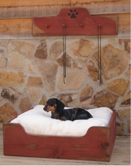 Unique Dog Bed and Leash Holder Set - Choose from over 50 Colors