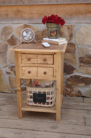 Custom Made Apothecary Table with Shelf - You pick the color!